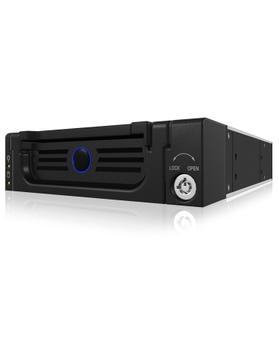 ICY BOX 5.25  SATA - SATA MOBILE RACK BLACK FULL ALUMINIUM HOT SWAP UK (IB-138SK-B-II)