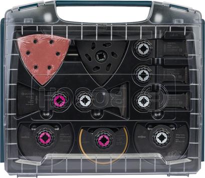 Bosch i-BOXX Pro - tilbehørssett for multiverktøy - for tre, metall, multiformål,  tre med spiker - 36 deler (2608662013)