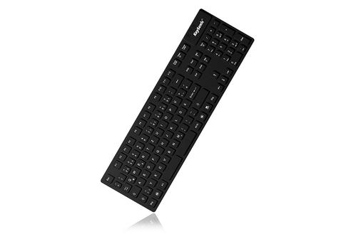 KEYSONIC KSK-8030 IN (US) USB tastatur Sort Silikonemembran fuldt forseglet IP68 , Vandtæt (28078)