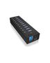 ICY BOX IcyBox 10 x Port USB 3.0 Hub with USB charge port, Black (IB-AC6110)