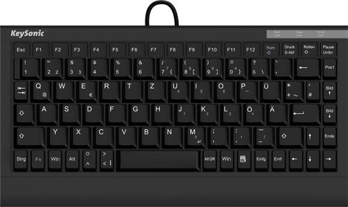 KEYSONIC Tastatur Keysonic ACK-595C+ DE Mini SoftSkin Combo black (28000)