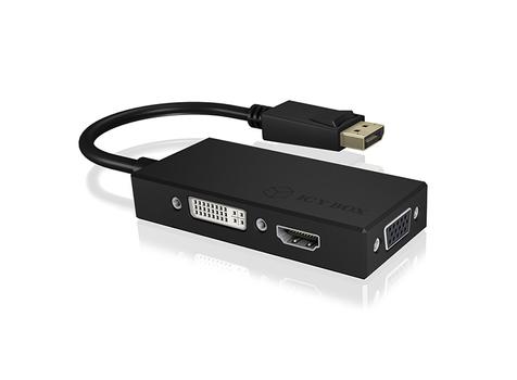 ICY BOX IcyBox Adapter DisplayPort -> HDMI/ DVI-D/ VGA 3-in-1 (IB-AC1031)