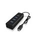 ICY BOX USB Hub ICY BOX USB 3.0 4-Port Black USB-C Host, Aluminium (IB-HUB1409-C3)