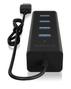 ICY BOX 4x Port USB 3.0 Hub, Black (IB-HUB1409-U3)