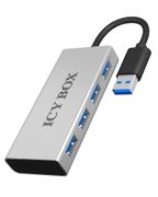 ICY BOX Hub  4-Port USB 3.0 IB-AC6104 mit USB 3.0 Kabel (si)