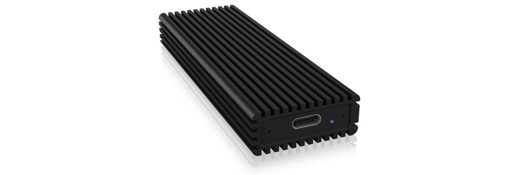 ICY BOX External enclosure for M.2 NVMe SSD, USB 3.1 Type-C, Black (IB-1816M-C31)