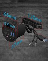 ICY BOX 4 Port USB 3.0 In-Desk Hub 2x USB 3.0, 2x USB-C, Audio inn/ut