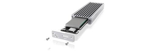 ICY BOX External Type-C enclosure for M.2 NVMe SSD, silver (IB-1817MA-C31)