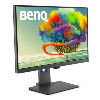 BENQ DesignVue PD2705Q - PD Series - LED monitor - 27" - 2560 x 1440 WQHD - IPS - 300 cd/m² - 1000:1 - HDR10 - 5 ms - HDMI, DisplayPort,  USB-C - speakers - dark grey (9H.LJELA.TBE)