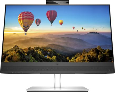 HP P E24m G4 Conferencing - E-Series - LED monitor - 23.8" - 1920 x 1080 Full HD (1080p) @ 75 Hz - IPS - 300 cd/m² - 1000:1 - 5 ms - HDMI, DisplayPort,  USB-C - speakers - silver (stand), black head (40Z32AA#ABU)