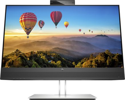 HP E24m G4 Conferencing Monitor - E-Series - LED-skärm - 23.8" - 1920 x 1080 Full HD (1080p) @ 75 Hz - IPS - 300 cd/m² - 1000:1 - 5 ms - HDMI, DisplayPort,  USB-C - högtalare - silver (ställ), svart huvud (40Z32AA#ABB)