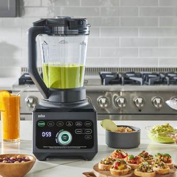 BRAUN Powerblend 9 Kanneblender JB 9040 (sort) 1600W, 18 blenderinnstillinger,  6 matprogrammer,  rengjøringsprogram (0X22311084)