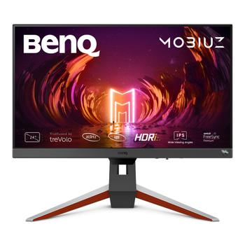 BENQ Q Mobiuz EX240 - LED monitor - gaming - 23.8" - 1920 x 1080 Full HD (1080p) @ 165 Hz - IPS - 350 cd/m² - 1000:1 - HDR10 - 1 ms - 2xHDMI, DisplayPort - speakers - dark grey (9H.LL8LB.QBE)