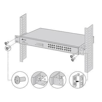 TP-LINK 13-inch Switches Rack Mount Kit (RACKMOUNT KIT-13)