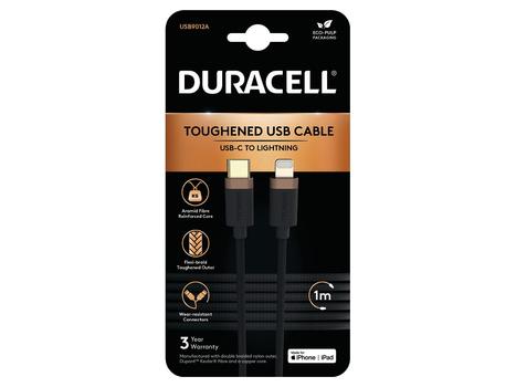 DURACELL Lightning Cable 1 M Black (USB9012A)