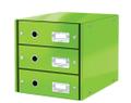 Skuffkabinett Click&Store 3 sk WOW Grønn