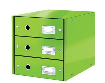 LEITZ Skuffkabinett Click&Store 3 sk WOW Grønn (60480054*5)