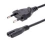 STARTECH 1m Standard Laptop Power Cord - EU to C7 Power Cable Lead