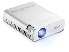 ASUS S ZenBeam E1R - DLP projector - LED - 200 LED lumens - WVGA (854 x 480) - 16:9 - Wi-Fi - silver