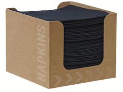 DUNI Dunisoft servietter 20x20cm sort 50stk