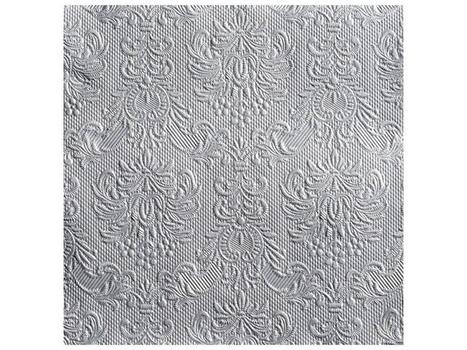 EDELWEISS Serviett EDELWEISS 3L 40cm sølv (15) (14004938*12)