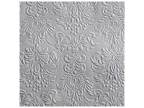 EDELWEISS Serviett EDELWEISS 3L 25cm sølv (15) (12504938*12)