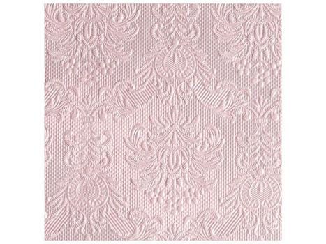 EDELWEISS Serviett EDELWEISS 3L 25cm lys rosa (15) (12505517*12)