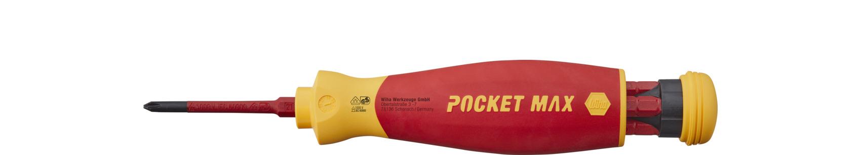WIHA skrutrekker med bitsmagasin PocketMax electric 1000V (45296)