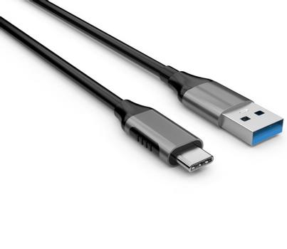 IIGLO USB-A til USB-C kabel 1m (grå) USB-A 3.0, USB-C 3.0, 5Gbps, 3A, 18W (II-USBAMUSBC30-B100)