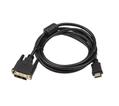 IIGLO HDMI till DVI kabel 3m (svart) DVI 18+1 pin, HDMI type A, PVC