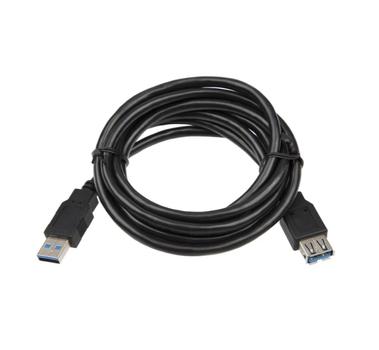 IIGLO USB-A Förlängningskabel 15m (svart) USB A 3.0 hane till hona, PVC, 5Gbps (II-USB3AFUS3AM-B150)