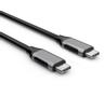 IIGLO USB-C kabel 0,5m (space grey) v3.2 Gen2, 4K vid 60Hz, PD, överföringshastighet 10gbps, DP Alt Mode