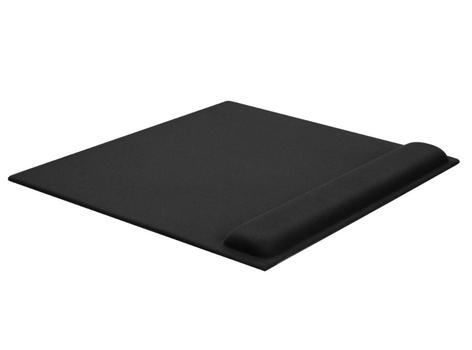 IIGLO musematte med håndleddsstøtte (sort) ergonomisk,  gelpute, 32x28cm, 13mm håndstøttehøyde,  sklisikker (IISQUAREGELPADM)