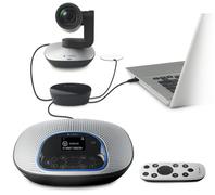 LOGITECH CC3000e webcam USB 2.0 Zwart, Zilver