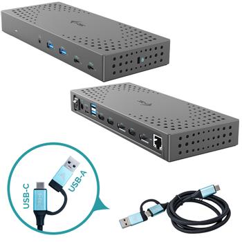 I-TEC USB 3.0 3X 4K DOCK GEN 2 USB 3.0/ C/ TB 3/4 PD100W ACCS (CATRIPLE4KDOCKPD2)