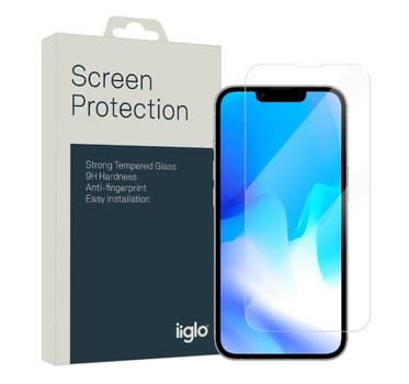 IIGLO iPhone 14 Skjermbeskytter Herdet glass, enkel montering (WP-2-28)