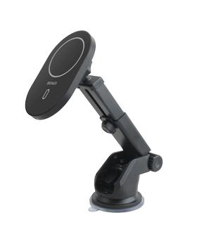DELTACO wireless car charger, magnet, compatible with iPhone 12/13/14 (QI-1038)