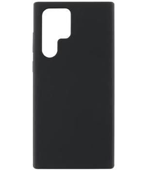 IIGLO Samsung Galaxy S22 Ultra Liquid silikon deksel (sort) smarttelefondeksel,  slankt design, mikrofiberfôr (IICH0058)
