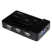 STARTECH StarTech.com 7 Port USB3.0 USB2.0 Combo Hub 2A Port