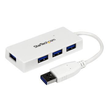 STARTECH StarTech.com 4 Port SuperSpeed Mini USB 3.0 Hub White (ST4300MINU3W)