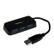 STARTECH Portable 4 Port SuperSpeed Mini USB 3.0 Hub - Black