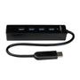 STARTECH 4 Port Portable SuperSpeed USB 3.0 Hub with Built-in Cable (ST4300PBU3)