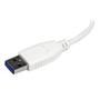 STARTECH StarTech.com 4 Port SuperSpeed Mini USB 3.0 Hub White (ST4300MINU3W)
