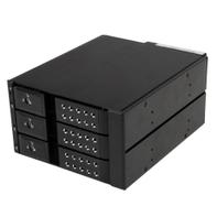 StarTech 3-Bay Hot Swap Backplane for 3.5in SAS II/SATA III - 6 Gbps HDD - Aluminum Trayless Mobile Rack Backplane (HSB3SATSASBA) - bevegelig lagerrack
