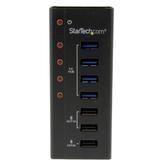 StarTech 7 Port USB 3.0 Charging Hub - 4 x USB-A, 3 x USB-A Dedicated Charging Ports - Powered Mountable USB Charging Station (ST4300U3C3) - hub - 4 porter (ST4300U3C3)