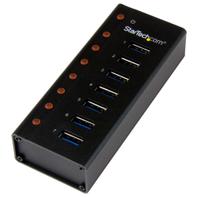 StarTech 7-Port USB 3.0 Hub - Desktop or Wall-Mountable Metal Enclosure	