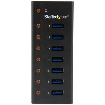 StarTech 7-Port USB 3.0 Hub - Desktop or Wall-Mountable Metal Enclosure	 (ST7300U3M)