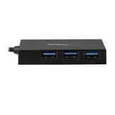 StarTech 4-Port USB 3.0 Hub - Powered USB 3.1 Gen 1 Hub - USB-C to 1x USB-C and 3x USB-A Adapter - USB-C Port Expander (HB30C3A1CFB) - hub - 4 porter (HB30C3A1CFB)