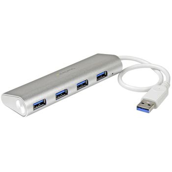 STARTECH 4PORT USB HUB ALUMINUM COMPACT USB 3.0 HUB FOR MAC PERP (ST43004UA)