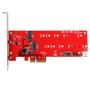 STARTECH 2x M.2 SSD Controller Card - PCIe (PEX2M2)